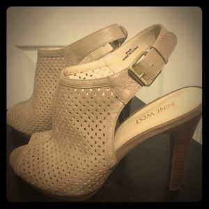 Nude Cut out Sandal Heels!